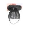3D Air Bangs Wig Invisible Clip In Top Hair Bangs Female Natural Seamless Synthetic Hairpiece Head Top Replacement Cover Fake Bangs(black) view 1