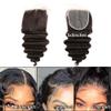 Sent Hair Remy Human Hair 5x5 Lace Closure with Baby Hair Loose Deep Wave Unprocessed Virgin Human Hair Free Part Natural Color 14 inch view 3