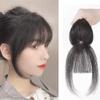 3D Air Bangs Wig Invisible Clip In Top Hair Bangs Female Natural Seamless Synthetic Hairpiece Head Top Replacement Cover Fake Bangs(brown) view 2