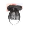 3D Air Bangs Wig Invisible Clip In Top Hair Bangs Female Natural Seamless Synthetic Hairpiece Head Top Replacement Cover Fake Bangs(dark brown) view 1