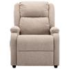 YITHOPI TV Chair Relaxing Chair with Massage Function Electric Massage Recliner Cream Fabric,Ergonomic Lounge Holder/Side Pockets/Remote Control for Living Room view 4