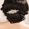 Missgrace Bride Wedding Prom Side Hair Comb Crystal Rhinestones Flower Hair Comb Clips Bridal Hair Accessories Hair Piece for Women view 2