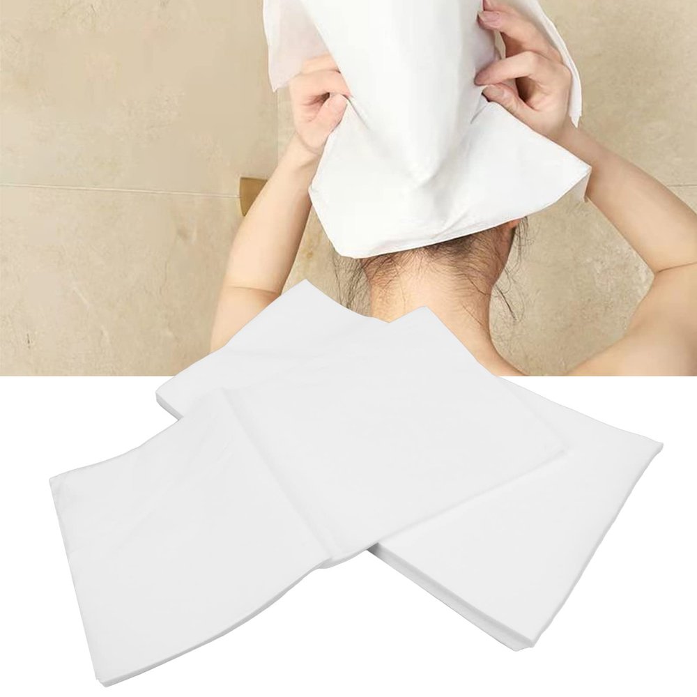 FILFEEL 100PCS Disposable Towel, Soft Superfine Fiber Hair Towels, Strong Water Absorption Foot Bath Towel for Hair, Salon, Barbershop, Hairdressing, Hairdressers, Spa Use, Wholesale Business