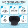 Foot Soaking Bath Basin, Extra Large Foot Soak Bath Tub, Large Foot Bath Tub, Foot Wash Basin Foot Bucket Foot Soaking Tub, Thick Sturdy Plastic Foot Basin for Pedicure and Massage (Black, 2 PCS) view 2