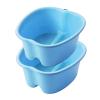 Foot Soaking Bath Basin, Extra Large Foot Soak Bath Tub, Large Foot Bath Tub, Foot Wash Basin Foot Bucket Foot Soaking Tub, Thick Sturdy Plastic Foot Basin for Pedicure and Massage (Blue, 2 PCS) view 1