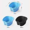 Foot Soaking Bath Basin, Extra Large Foot Soak Bath Tub, Large Foot Bath Tub, Foot Wash Basin Foot Bucket Foot Soaking Tub, Thick Sturdy Plastic Foot Basin for Pedicure and Massage (Blue, 2 PCS) view 2