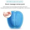 Foot Soaking Bath Basin, Extra Large Foot Soak Bath Tub, Large Foot Bath Tub, Foot Wash Basin Foot Bucket Foot Soaking Tub, Thick Sturdy Plastic Foot Basin for Pedicure and Massage (Blue, 2 PCS) view 3