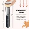 Bueart Design Flat Top Buffing Foundation makeup Brush ULTRA SOFT DENSE Kabuki Make up Brush for Liquid, Cream, Mineral Powder Blending, Flawless Face Brush makeup Brushes view 3