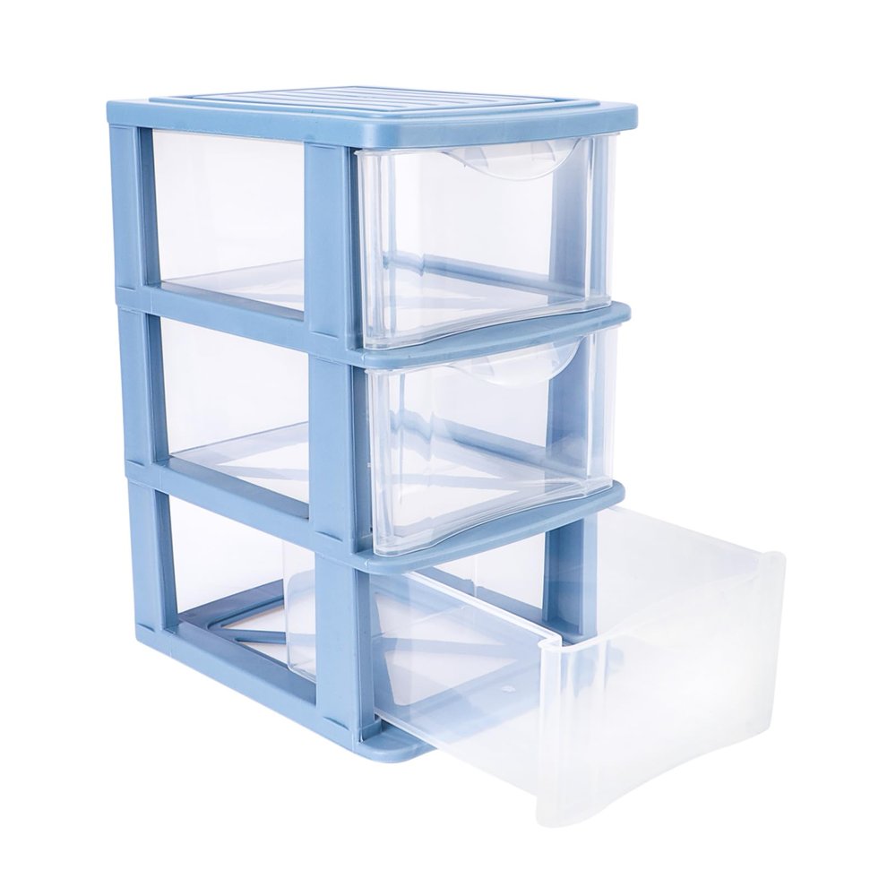Zerodeko 1pc Transparent Makeup Storage Organizer Drawer Type Sundries Holder for Cosmetics Stationery Accessories Space-Saving Design for Desktop Use