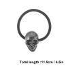 LALAFINA 10 Pcs Metal Skull Hair Ties Punk Gothic Skull Elastic Ponytail Holders Cuff Band Wrap Holder for Women Girls Halloween view 2