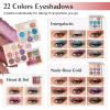 Color Nymph All In One Makeup Kit For Teenager Girls, Beginners Makeup Set For Teens Full Kit Cosmetic Set Girl Make up Kit For Girls 18 color eyeshadow 4 color Glitter & Lipgloss Blush Mirror - Red view 2