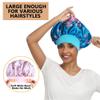 10PCS Satin Bonnets for Women Sleeping, Large Braids Bonnet Wide Band Hair Bonnets view 2