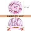 10PCS Satin Bonnets for Women Sleeping, Large Braids Bonnet Wide Band Hair Bonnets view 3