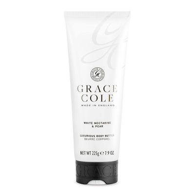 Grace Cole England White Nectarine and Pear Luxurious Body Butter 7.94 Fl Oz, 8 Ounce (Pack of 1)