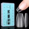 TOMICCA Short Coffin Nail Tips 450Pcs Soft Pre Shaped Gel Nail Tips, Acrylic Double-sided Matte Full Cover Press on Nail or Extension Manicure view 1