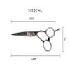 Cricket Logo Gold Series Pro Hair Cutting Scissors, 5.25" - Hair Scissors for Professionals & Barber, Convex Edge Blade, Forged Stainless Steel, Adjustable Tension, Ergonomic Grip view 3