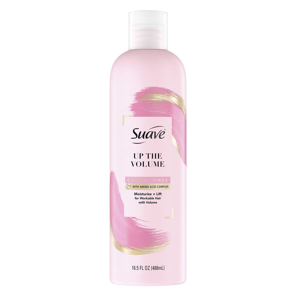 Suave+ Pink Up The Volume Volumizing Conditioner For Volumized Hair Volumizing Volume Conditioner With Amino Acid Complex 16.5oz