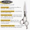 Cricket Logo Gold Series Pro Hair Cutting Scissors, 5.75" - Hair Scissors for Professionals & Barber, Convex Edge Blade, Forged Stainless Steel, Adjustable Tension, Ergonomic Grip view 3