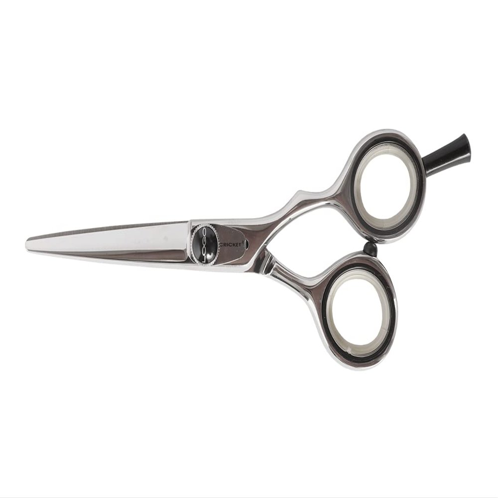 Cricket Logo Gold Series Pro Hair Cutting Scissors, 5" - Hair Scissors for Professionals & Barber, Convex Edge Blade, Forged Stainless Steel, Adjustable Tension, Ergonomic Grip