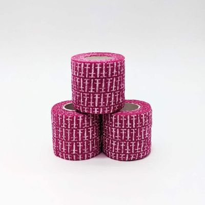Tattoo Grip Tape Pink Logo Tattoo Grip Tape, 2" (20 Rolls)