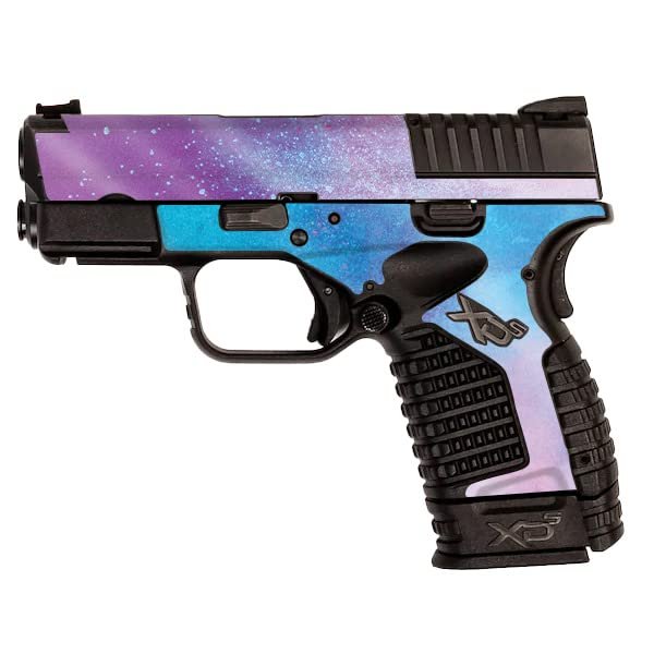 MightySkins Glossy Glitter Skin Compatible with Springfield XDS 3.3 - Cotton Candy Sky | Protective, Durable High-Gloss Glitter Finish | Easy to Apply, Remove, and Change Styles | Made in The USA