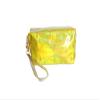 7" Iridescent Rectangle Cosmetic Pouch w/Zipper Closure (Gold) view 1