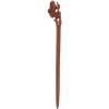 Lurrose Hair Stick, Wood Hairpin for Decorating Hairstyles, Japanese Chinese Hair Chopsticks, Flower Buns Hair Vintage Retro Ancient Hair Styling Tool, Light Brown, 1 Count view 2