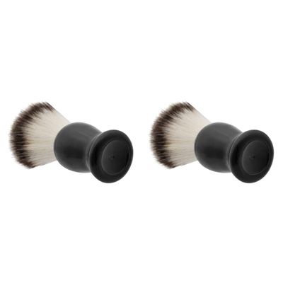 FRCOLOR 2pcs Men's Whisker Brush Styling Beard Brush Plastic Handle Beard Shaving Cleaning Tool