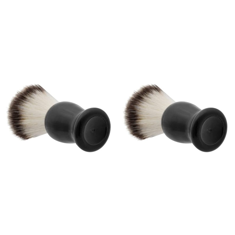 FRCOLOR 2pcs Men's Whisker Brush Styling Beard Brush Plastic Handle Beard Shaving Cleaning Tool