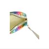 7" Iridescent Rectangle Cosmetic Pouch w/Zipper Closure (Rainbow) view 2