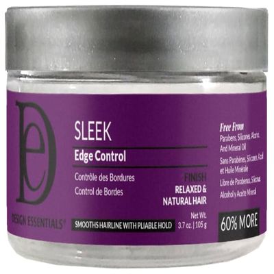 Design Essentials Sleek Edge Control, Medium Hold for Relaxed and Natural Textures, 3.7 Ounce (Pack of 1)