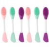 FRCOLOR 6pcs Double Silicone Face Cleaning Brush Manual Facial Cleansing Tool for Skin Care Mint and Facial Cleaner view 1