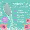 Glimmer Wish Mermaid Detangling Hair Brush for Kids - Anti Frizz and Anti Static - Soft and Long Bristles to Detangle With Ease - Gentle on Hair Kids Hair Brush view 3