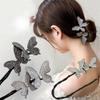 AKOAK 1 Pack Crystal Butterfly Lazy Curlers, Sparkly and Dexterous Female Hair Accessories -DIY Twirling Bun Accessories for Female Girls' Hair (White Silver) view 4