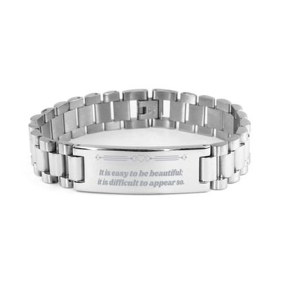 Right Think of Beauty Ladder Bracelet, for women, daughter, friends | Mindset of beauty, Beauty Quotes, Rise Beauty Self Esteem, Confidence in your beauty, physical Self esteem, Beauty effect