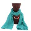 Agate Diamond Necklace Head Scarf Cap Bali Yarn Wrap Head Scarf Cap African Scarf Turban 1piece by MSB Fabric Color 1605 view 4