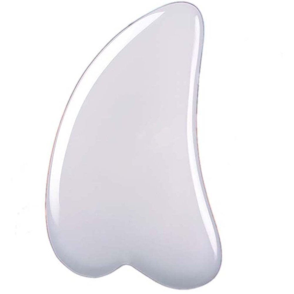 Natural White Jade Beauty Special Scraping Board Facial Facial Pulling Tendons to Enhance The Whole Body General Nanyang Jade Scraping Board