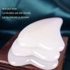 Natural White Jade Beauty Special Scraping Board Facial Facial Pulling Tendons to Enhance The Whole Body General Nanyang Jade Scraping Board view 3