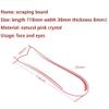 Natural Powder Crystal Hand-Polished to Make Facial Universal Fish-Shaped Scraping Board Female Eye Facial Beauty Stick Scraper Body Meridian view 2