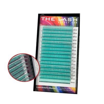 THE LASH SUPPLY Halloween Color Volume Eyelash Extensions, CC Curl, 13-18mm Length, 0.07 Thickness Multi Color, Natural and Long-lasting Curl, Mixed Color Pack, Professional Use Only
