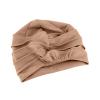 Elastic Pleated Sleep Cap Bonnet Hair Wrap Cover Soft Slouchy Sleeping Beanie Night Cap for Women Men Hair Protection Coffee view 4