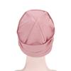 Elastic Pleated Sleep Cap Bonnet Hair Wrap Cover Soft Slouchy Sleeping Beanie Night Cap for Women Men Hair Protection Pink view 3