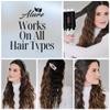 Alure Three Barrel Curling Iron Wand with LCD Temperature Display - 1 Inch Ceramic Tourmaline Triple Barrels, Dual Voltage Crimping Tool, Best Hair Waver for Beachy/Frizz Free Waves (zBlack/White) view 2