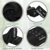 Shimeyao 13x13 Inch Makeup Washcloths Reusable Makeup Remover Cloths Facial Cleansing Towels Cotton Cosmetic Towel Water Absorbent Cloth Face Towels for Women Skin Care, Black(12 Pcs,Classic Style) view 4
