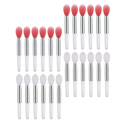 24Pcs Translucent Lip Balm Lip portable silicone brush eyeliner brush liner scrub stick makeup Miss Makeup Tools cosmetic