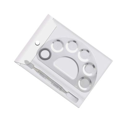 FOMIYES Diy Nail Art Tte Palette Set Stainless Steel Makeup Pallet Stick for Home Salon Use