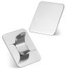 2PCS Nail Art Palette: 2Pcs Makeup Mixing Plate Ring - Stainless Steel Nail Art Cosmetic Ring Palette Metal DIY Paint Color Mixing Palette Tool view 1
