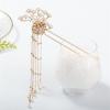 Oligage Bridal Headdress Chinese Traditional Style Antique Pearl Hairpin Haircomb Set Han Chinese Clothing Hair Accessories (Metal Color : 2) view 4