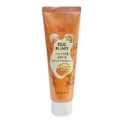 DAENG GI MEO RI DOORI COSMETICS Egg Planet Acne Control Cleansing Foam 120ml (4.0 FL OZ) Functional Cosmetic Product For Easing Acne Skin