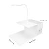 Acrylic Eyelash Extension Shelf with Adjustable USB LED Light, Ergonomic Makeup Tool Organizer Stand, Dust Proof Blue Light, Rechargeable Drawer Style Lash Workstation view 4